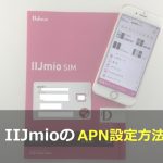 IIJmioのAPN設定(初期設定)を簡単解説！iphone/android・TypeA/DもこれでOK