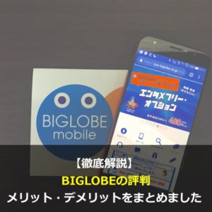 まとめ：BIGLOBEモバイルは総合バランス最強の格安SIM